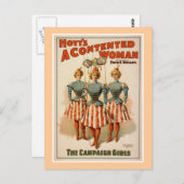 ホイットズ・ア・シンプン・ウーマンヴィンテージ・シアター・ポスター ポストカード (正面/裏面)