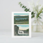 ホイットニー山からの湖の眺め、レインボー滝 ポストカード (スタンド正面)