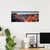 ホイットニー山とピナクルスの日の出 – ジョン・ミュアトレイル ポスター (ホームオフィス)