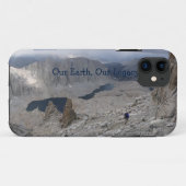 ホイットニー山のアース・デイ・単独ハイカー Case-Mate iPhoneケース (裏面(横))