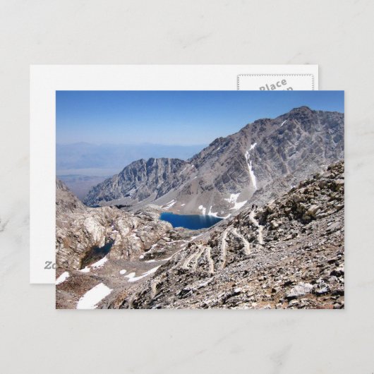 ホイットニー山への99または97のスイッチバック3 ポストカード (正面/裏面)