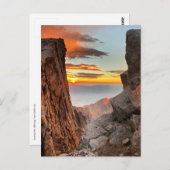 ホイットニー山トレイルでの日の出 ポストカード (正面/裏面)