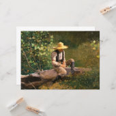 ホイットボーイ(ウィンスローホーマーによる) カード (正面/裏面インサイチュ)