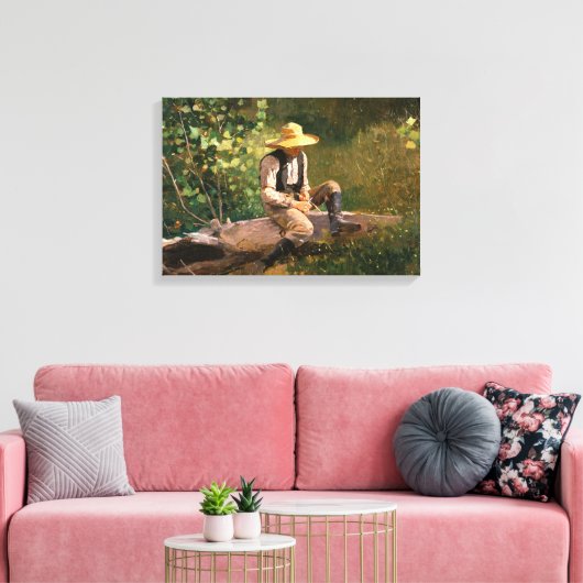 ホイットボーイ(ウィンスローホーマーによる) キャンバスプリント (インサイチュ (リビング))