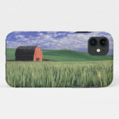 ホイットマン2の小麦と大麦の畑の中の赤い納屋 Case-Mate iPhoneケース (裏面(横))