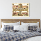 ホイットマン&バーンズ製造会社。 キャンバスプリント (インサイチュ (寝室))