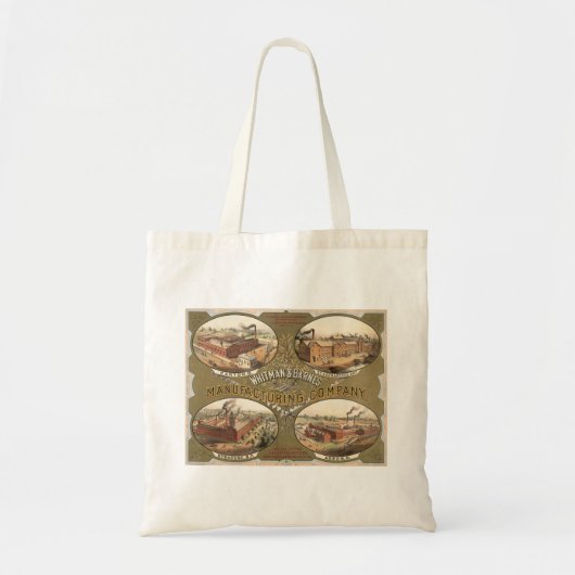 ホイットマン&バーンズ製造会社。 トートバッグ (正面)