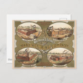 ホイットマン&バーンズ製造会社。 ポストカード (正面/裏面)