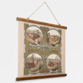 ホイットマン&バーンズ製造会社。 吊り下げ型タペストリー (傾斜あり)