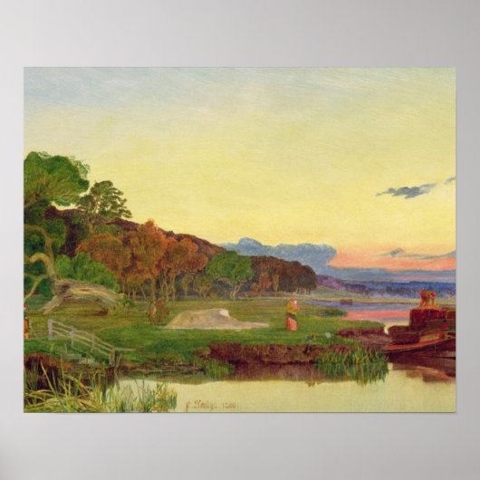 ホイットリンガム、ノーフォーク、1860(キャンバス上の油) ポスター (正面)