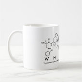 ホイットリーペプチド名mug コーヒーマグカップ (左)