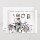 ホイップの歯を借りるヨークシャーを愛する ポストカード (正面/裏面)