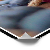 ホイップクリームが入った美味しいブルーベリーカップケーキ ポスター (角)