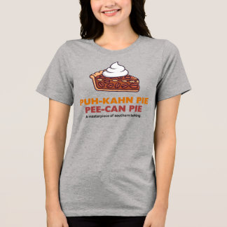ホイップクリームが添えられたペカンパイのスライス トライブレンドＴシャツ