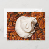 ホイップクリームでペカンパイを閉じる ポストカード (正面/裏面)