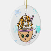 ホイップクリームとモチャフラプチーノコーヒー セラミックオーナメント (右)