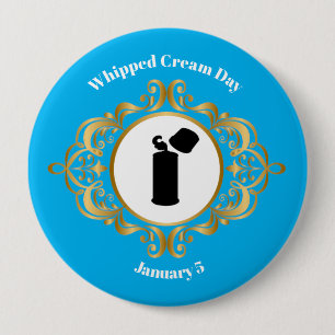 ホイップクリームの日の遵守ボタン 缶バッジ