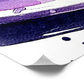 ホイップクリームを使ったおいしいブルーベリーチーズケーキ ポスター (角)