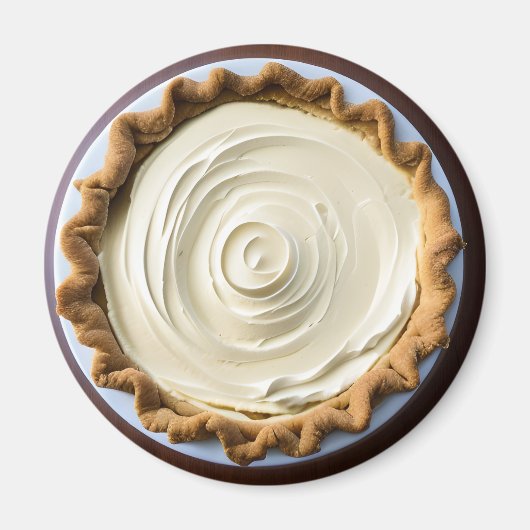 ホイップクリームプリンパイ食品 マグネット (正面)