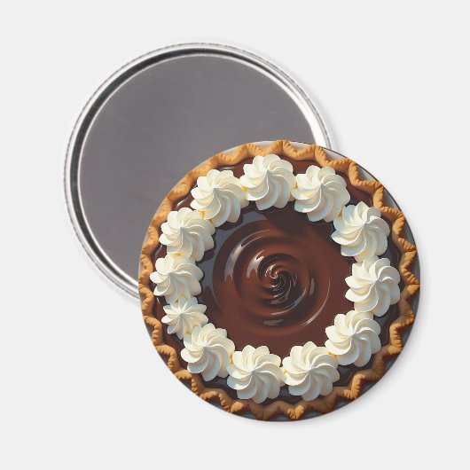ホイップクリーム入りチョコレートプリン マグネット (正面/裏面)