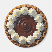ホイップクリーム入りチョコレートプリン マグネット (正面)