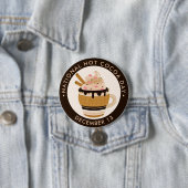 ホイップクリーム入りホットチョコレート 缶バッジ (インサイチュ)