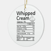 ホイップクリーム栄養マッチング セラミックオーナメント (左)