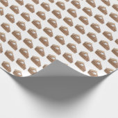 ホイップクリーム水彩柄ペカンパイ ラッピングペーパー (角)