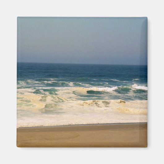 ホイップクリーム波打ちビーチ マグネット (正面)