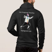 ホイップ独身のチャクラジップフード付きスウェットシャツ パーカ (裏面)