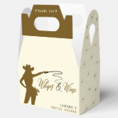 ホイップ＆ワインカウガール ブライダルシャワー フェイバーボックス (オープン)