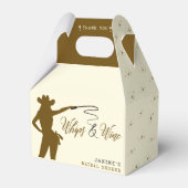 ホイップ＆ワインカウガール ブライダルシャワー フェイバーボックス (正面サイド)