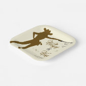 ホイップ＆ワインカウガール ブライダルシャワー ペーパープレート (傾斜あり)