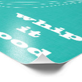 ホイップIt、ホイップ良い写真プリント-ターコイズ フォトプリント (角)