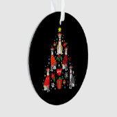 ホイッペットクリスマス装飾ツリーおもしろい犬マムパパ オーナメント (正面)