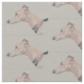 ホイッペット型の犬芸品 ファブリック (クローズアップ)