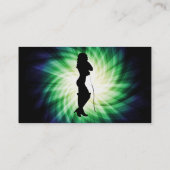 ホイッ白熱［赤熱］光を放つプかわいらしの女の子 名刺 (裏面)