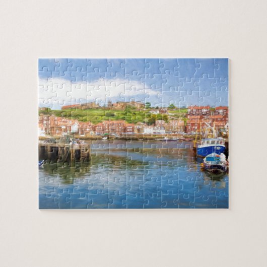 ホイッ絵画トビー港の名勝 ジグソーパズル (横)
