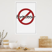 ホイニング禁止(ASL) ポスター (キッチン)