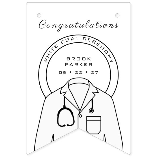 ホイパーソナライズされたトコート式 バンティングフラッグ (第6の旗)