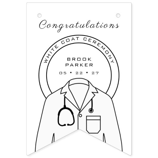 ホイパーソナライズされたトコート式 バンティングフラッグ (第2の旗)