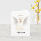 ホイパーソナライズされたトパグ悔やみや弔慰メモリアル カード (黄色い花)