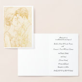 ホイパーソナライズされたル結婚ズカード 箔カード (ディスプレー)