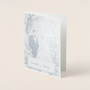 ホイパーソナライズされたル結婚ズカード 箔カード