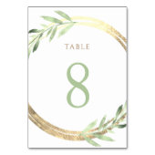 ホイフェイクルとグ葉ローの表番号8 テーブルナンバー (裏面)