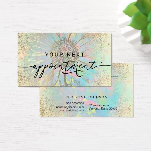 ホイフェイクルひまわりアポイントメントカード (デスク)