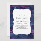 ホイフェイクルストライプのキンセアニェラ 招待状 (正面)