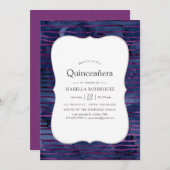 ホイフェイクルストライプのキンセアニェラ 招待状 (正面/裏面)