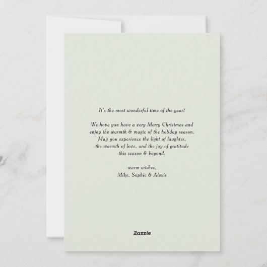 ホイフェイクルパイン針写真シーズンのご挨拶 シーズンカード (裏面)