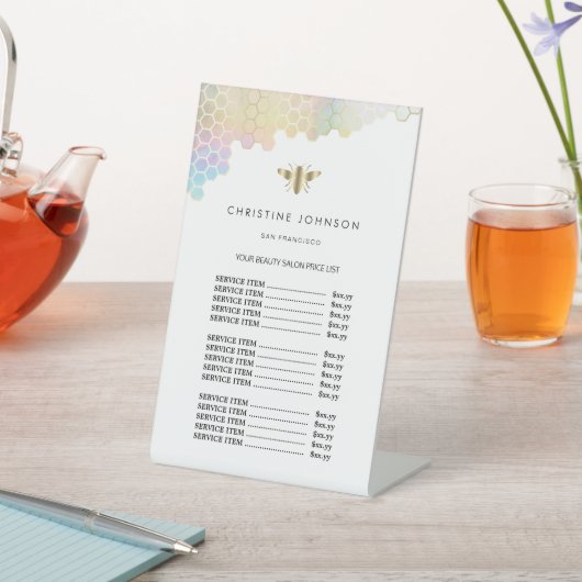 ホイフェイクルビー価格表台座標識 台座サイン (インサイチュ)